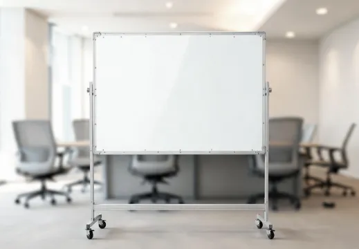 mobile whiteboard in meeting room